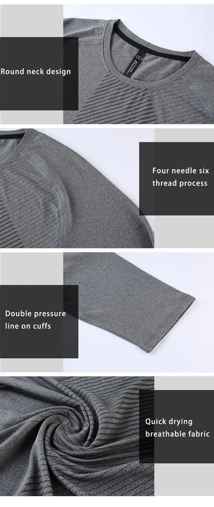 Men’s Casual Oversized Pullover – Breathable Long‑Sleeve Polyester Sports Top for Spring & Training