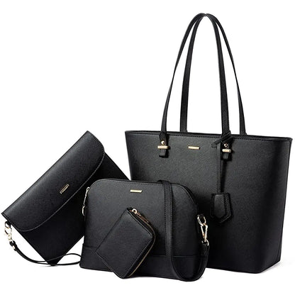 LOVEVOOK 2023 Designer Women’s Tote Bag Set – Fashion PU Leather Handbags, Luxury Crossbody Bags & Purses Marivic