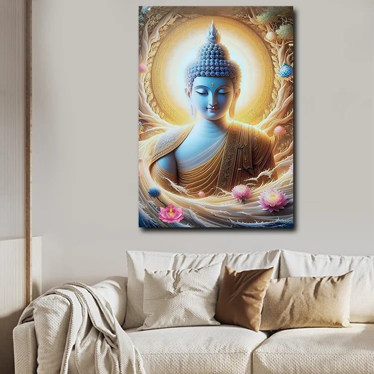 New Goddess Portrait Canvas Painting – Elegant Wall Art for Home Décor