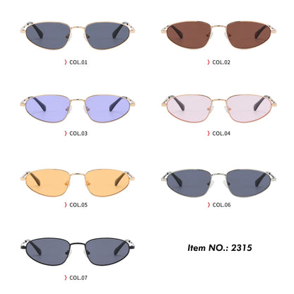 Retro Steampunk Cat Eye Sunglasses for Women – Small Fashionable Vintage Shades Dina