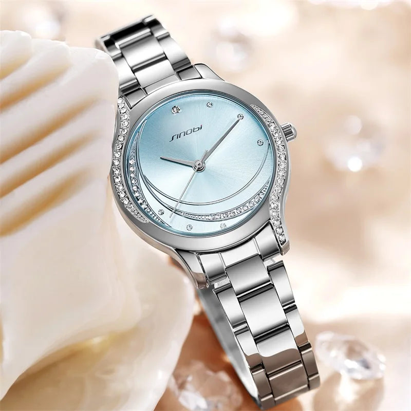 Sinobi Elegant Women’s Watch – Luxury Waterproof Quartz Timepiece with Smart Design Lexie
