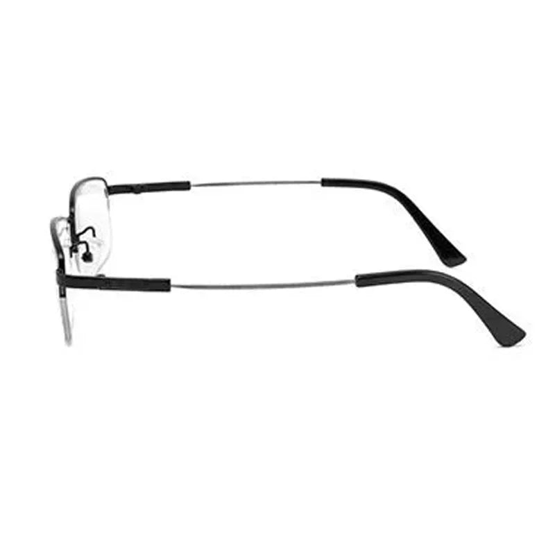 Metal Squared Frame Multifocal Progressive Photochromic Eyeglasses - Unisex Corrective Reading Glasses Alaric