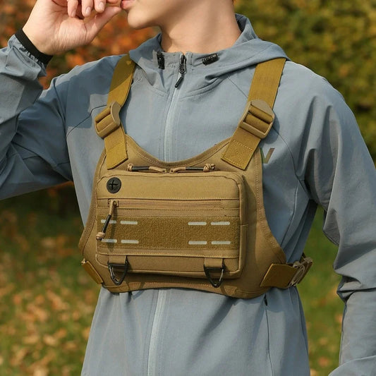 Tactical Chest Rig Pouch – Lightweight, Breathable Vest Bag for Outdoor Cycling & Climbing Achilles