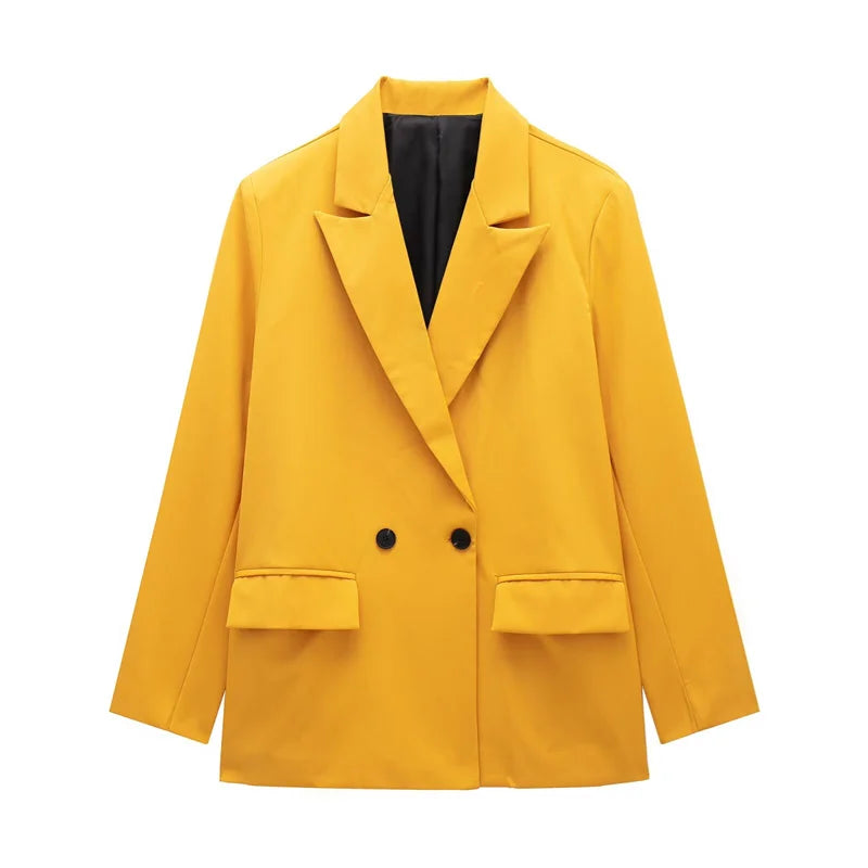 Women's Versatile V-Neck Suit Jacket - Chic Casual Commuter Blazer for All Seasons Martha