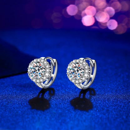 Elegant 925 Sterling Silver Huggie Earrings for Women – Sparkling Zirconia, Perfect Daily Wear or Gift Mina