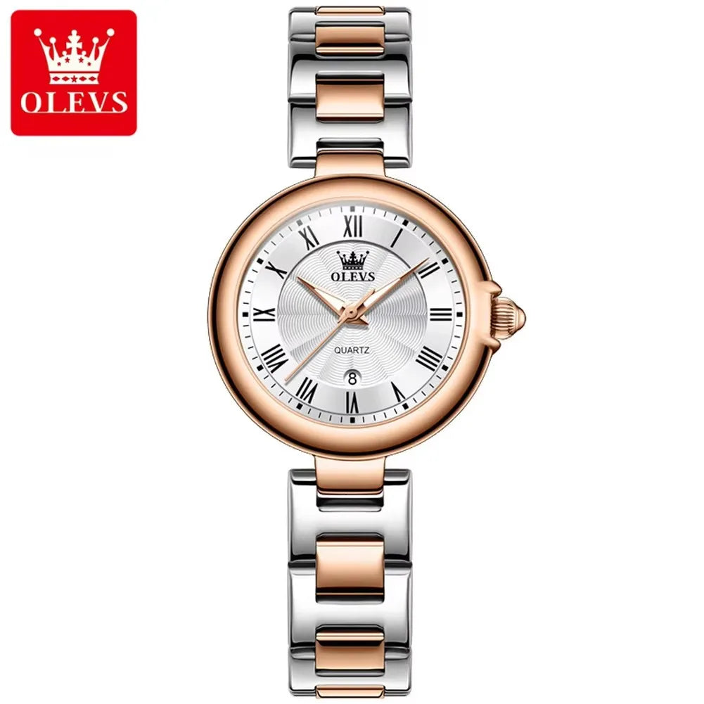 OLEVS 5608 Women’s Fashion Watch – Light Luxury Waterproof Luminous Chronograph Quartz Movement Wristwatch
