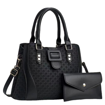 Retro Two-Piece Handbag Set – Elegant Ladies' Bags