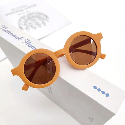 Cute Round Polarized Kids Sunglasses - Flexible TPEE Frame | CAT3 UV Protection for Girls & Boys Toby