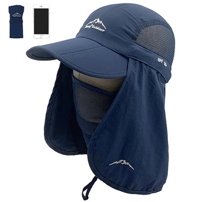 Foldable Waterproof UV Protection Visor Hat – Quick-Dry Baseball Cap with 360° Sun Shield for Men & Women, Fishing & Hiking Ross