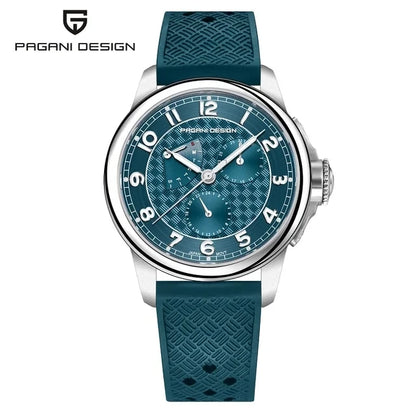 PAGANI DESIGN 1780 Men's Quartz Watch - Sapphire Crystal, Japan Movement, 100M Waterproof, Calendar, Stylish Relogio Masculino
