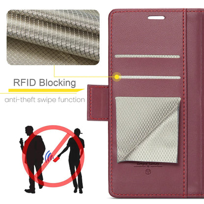 Magnetic Shockproof Leather Wallet Case – Luxury Kickstand with RFID Blocking for iPhone 14, 13, 12 Pro Max