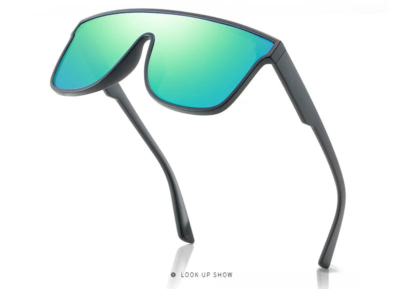 Polarized Large Frame Sunglasses - UV Resistant, High-Quality One-Piece Casual Shades Tatum