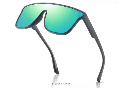 Polarized Large Frame Sunglasses - UV Resistant, High-Quality One-Piece Casual Shades Tatum