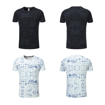 Men's Activewear T-Shirt – Printed Stretchy Sports & Casual Tee