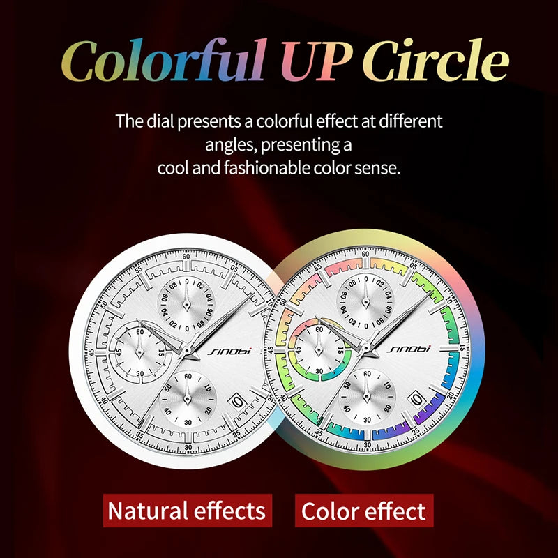 Sinobi Men’s LED Dual Display Watch – Stylish Digital Analog Wristwatch with Silicone Band | Confident & Charming Design | Montre Homme | Reloj Para Hombre