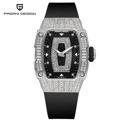 PAGANI DESIGN PD-YS013 – 2023 Luxury Women's Quartz Watch with Diamond Accents, Elegant Fashion Ladies Wristwatch for Gifting