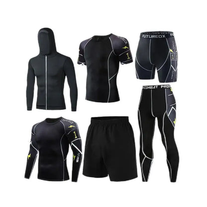 Men’s 6‑in‑1 Training Tracksuit Set – Sportswear Jogging Outfit (Survêtement Homme / Ropa Deportiva), Plus Size