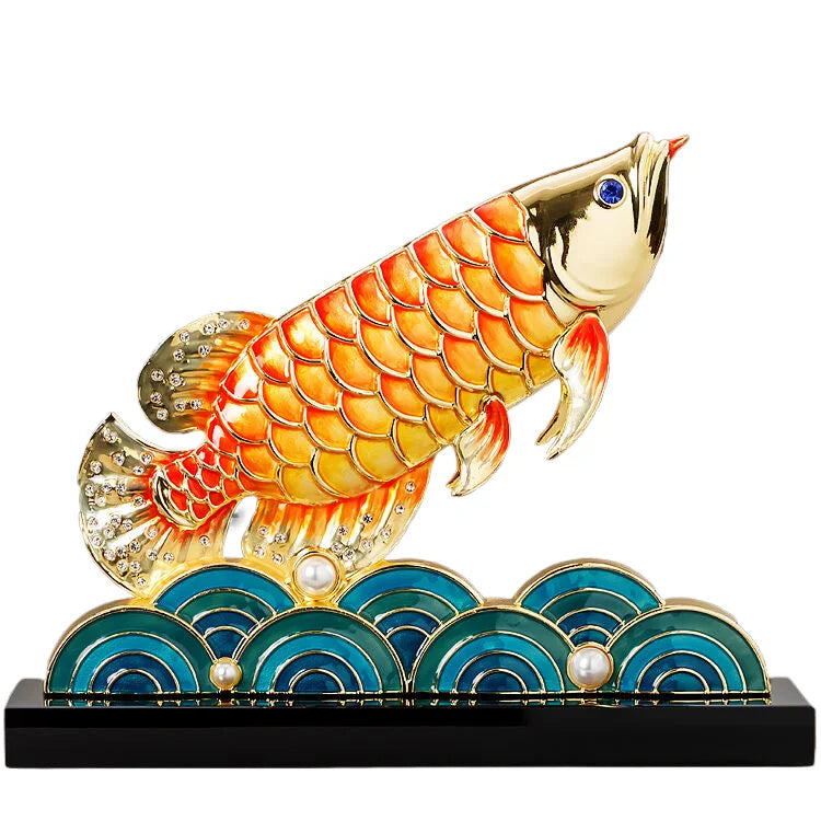 Modern Luxury Handcrafted Fish Art Centerpiece – Elegant Living Room & Office Home Decor | Perfect Gift Decoration