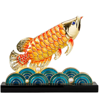 Modern Luxury Handcrafted Fish Art Centerpiece – Elegant Living Room & Office Home Decor | Perfect Gift Decoration