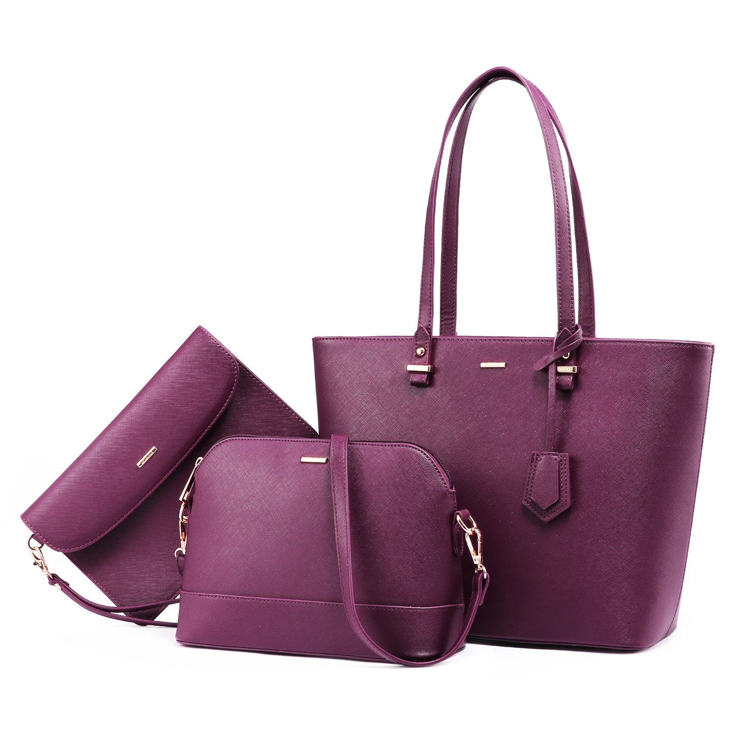 LOVEVOOK 2023 Designer Women’s Tote Bag Set – Fashion PU Leather Handbags, Luxury Crossbody Bags & Purses Marivic