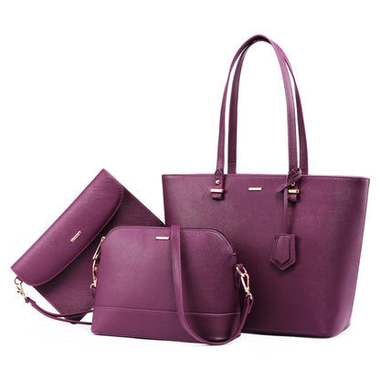 LOVEVOOK 2023 Designer Women’s Tote Bag Set – Fashion PU Leather Handbags, Luxury Crossbody Bags & Purses Marivic