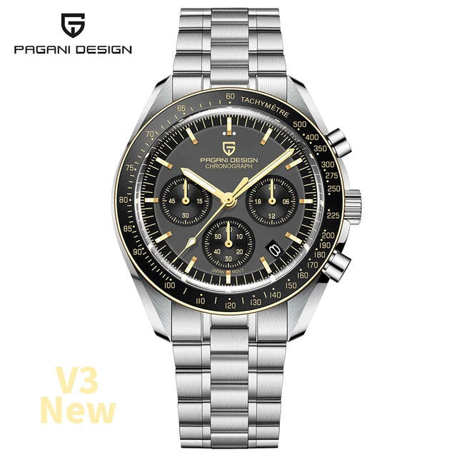 PAGANI DESIGN PD-1701 Men's Chronograph Watch - Multifunction Quartz Sport & Diving Casual Reloj Cuarzo