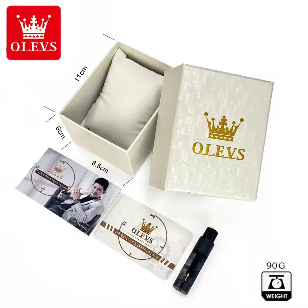 OLEVS 6695 Men's Luxury Watch - Automatic Mechanical, Waterproof, Business Dress Style