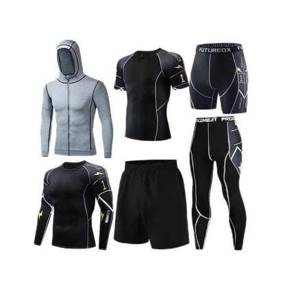 Men’s 6‑in‑1 Training Tracksuit Set – Sportswear Jogging Outfit (Survêtement Homme / Ropa Deportiva), Plus Size