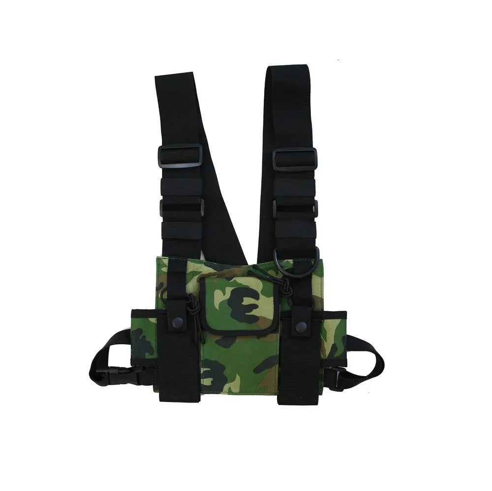 Unisex Hip-Hop Tactical Chest Bag – Streetwear Shoulder Vest Bag with Multifunctional Pockets for Outdoor, Waist, and Everyday Use Felix