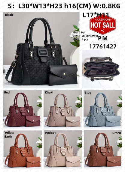 Retro Two-Piece Handbag Set – Elegant Ladies' Bags