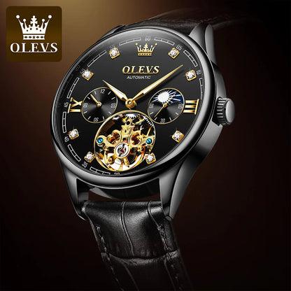 OLEVS 3601 Men's Luxury Automatic Watch - Top Brand Sport Mechanical Wristwatch, Custom Design