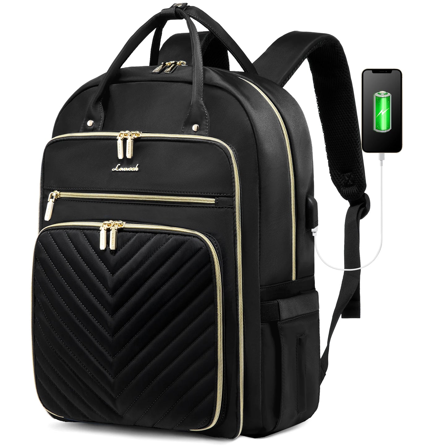 Women's 15.6-Inch Laptop Backpack - Stylish Work, Travel, and School Bag | Large Casual Sports & Business Backpack Selin