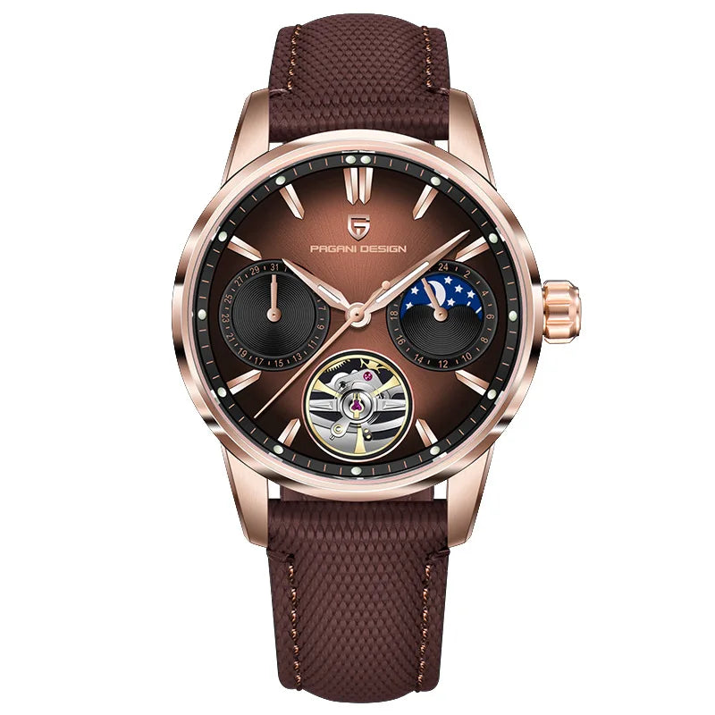 PAGANI DESIGN YS021 Men’s Automatic Mechanical Watch | 41mm Stainless Steel Luxury Wristwatch, 100M Waterproof