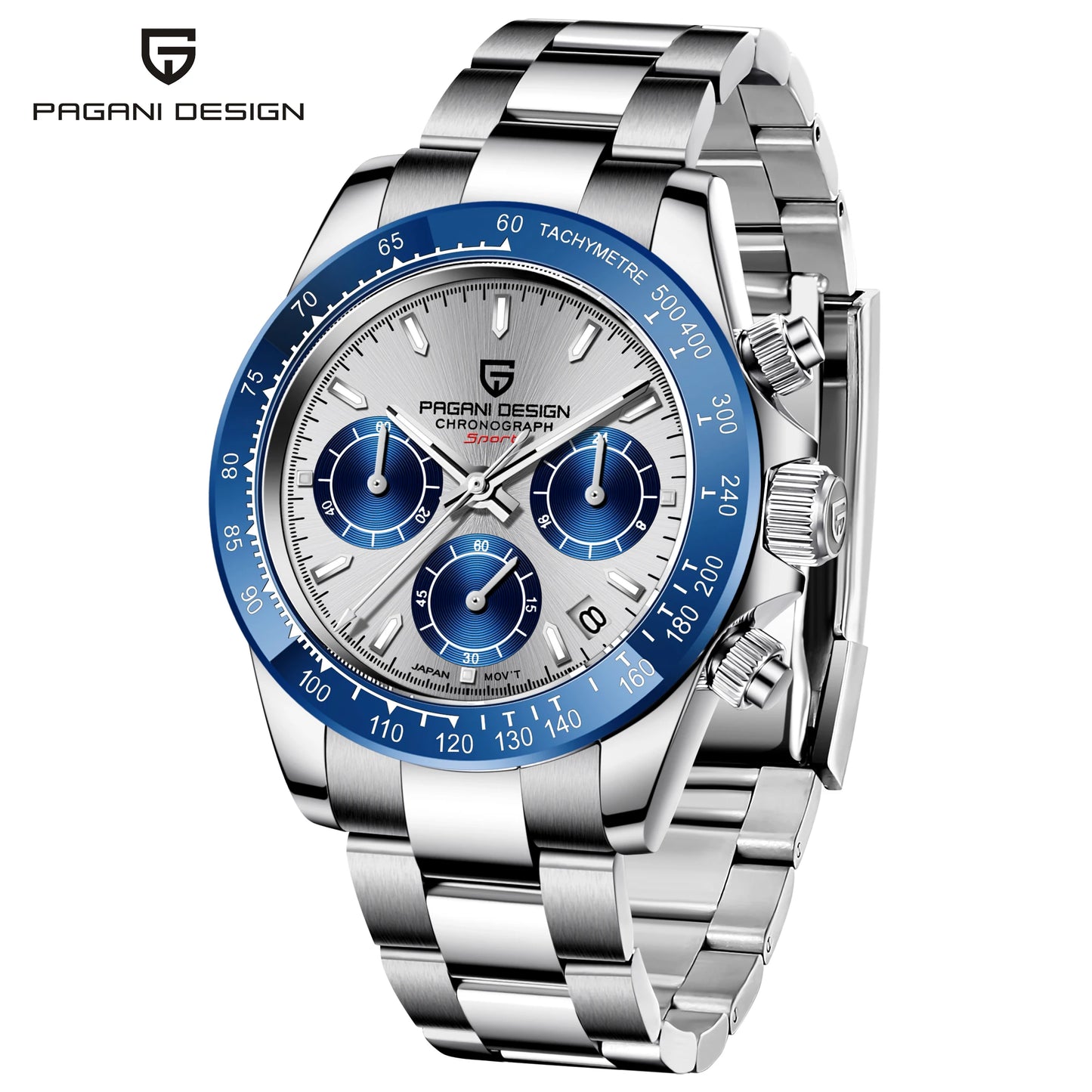 PAGANI DESIGN 1644 Men's Luxury Quartz Watch - High-Quality Sport & Business Waterproof Wristwatch Relogio Masculino