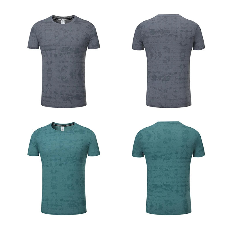 Men's Activewear T-Shirt – Printed Stretchy Sports & Casual Tee