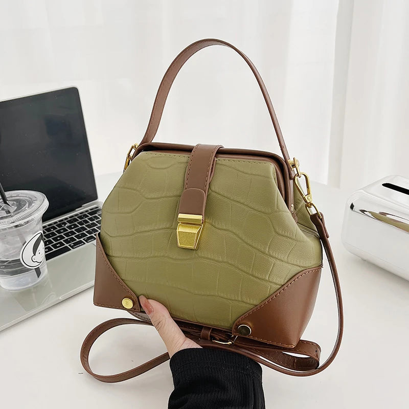 Women's Designer Handbags - Small Crossbody Lock Bags and Purses for Ladies Elena