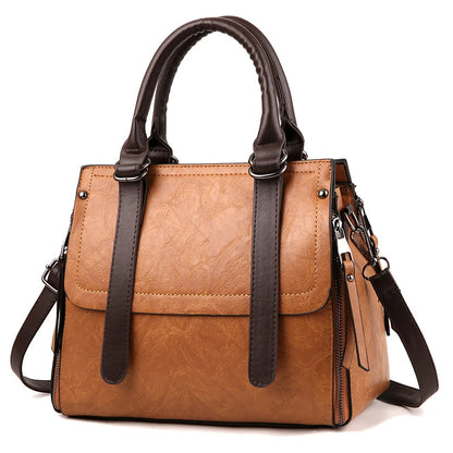 Luxury PU Leather Tote Bag for Women – Vintage-Style Handbag and Fall Crossbody Bag