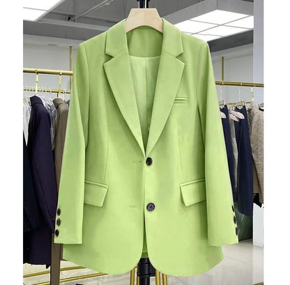 Stylish Women's Designer Long-Sleeve Loose Blazer – Casual Fashion Coats & Suits Ellen