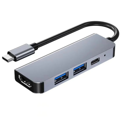 Multifunction 11-in-1 USB-C Hub – 4K 30Hz HDMI Multiport Adapter with 4 USB 3.0 Ports, 3.5mm AUX, and 11-Port Docking Station for Laptops