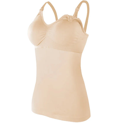 One Piece Seamless Wireless Nursing Bra – Front Open Maternity Camisole for Breastfeeding Moms | Pregnancy & Lactation Tank Top Claudette