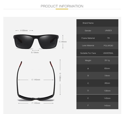 Men's Polarized Sports Sunglasses – Outdoor Driving & Fishing Eyewear, UV Protection