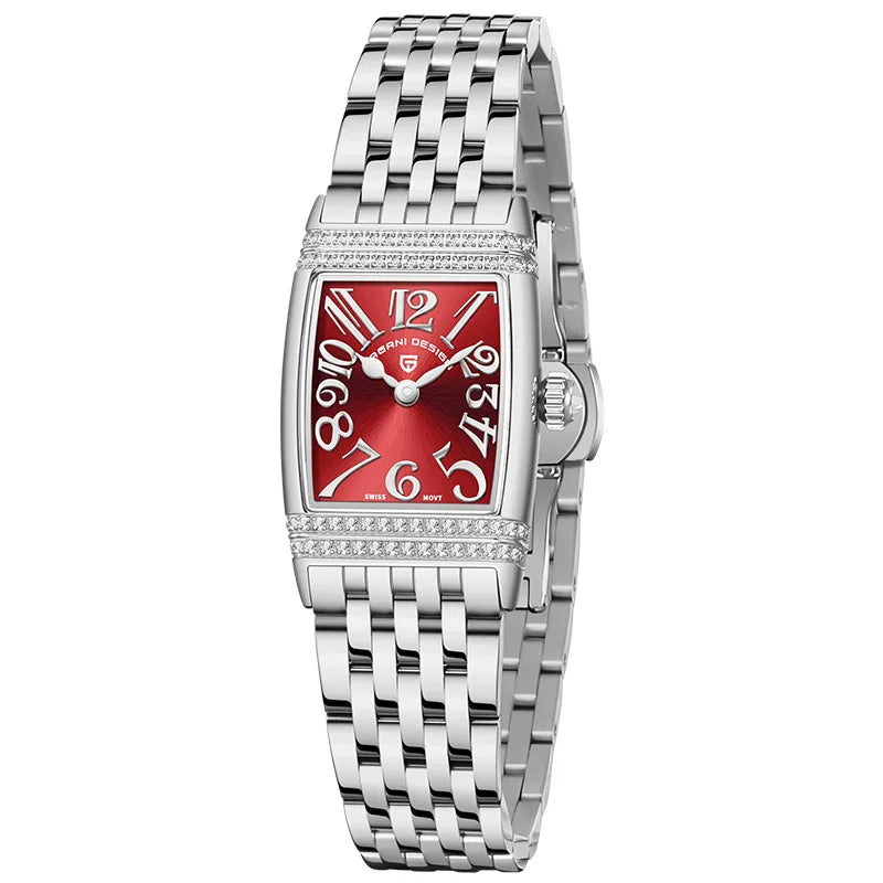 Pagani Design 1737 – Luxury Quartz Watch for Women with Stainless Steel Band, Waterproof Dial, and Elegant Design