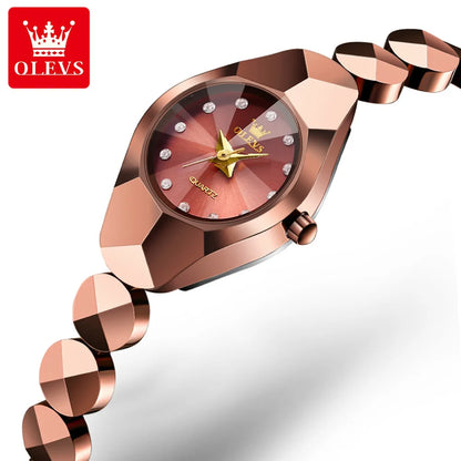 OLEVS 7007 Women's Luxury Quartz Watch - Classic Waterproof Design, Tungsten Steel Strap, Sport & Business Fashion Reloj