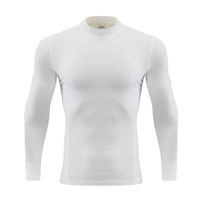 Men's Slim Fit Long Sleeve Compression T-Shirt – 190 GSM Sporty Gym Running Top Ken