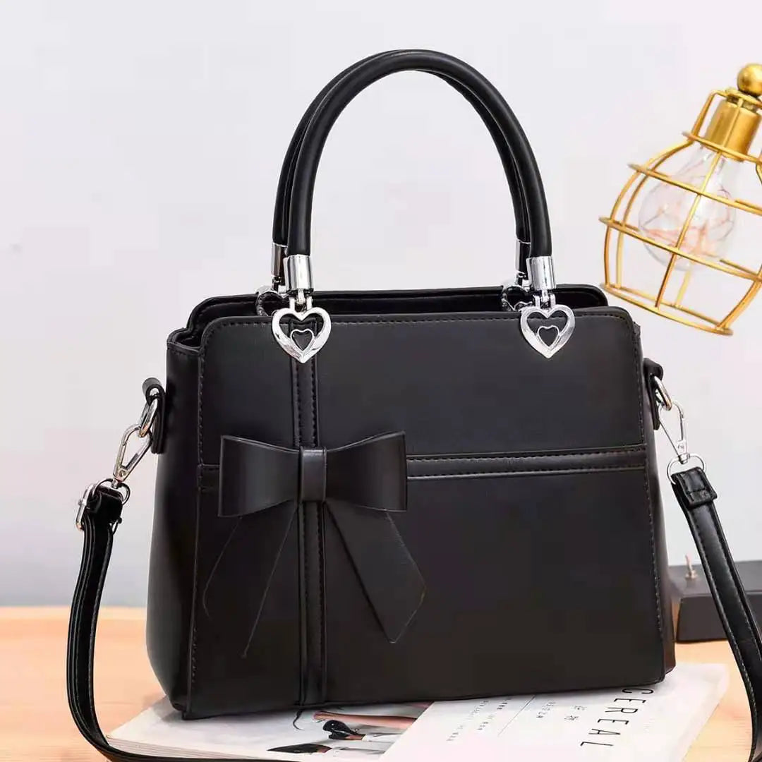 Women's Handbag with Bow Knot - Casual Zipper Tote, Crossbody & Shoulder Bag Avery