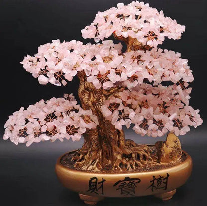 Natural Aventurine Crystal Money Tree – Lucky Fortune Feng Shui Ornament for Home & Office Decoration