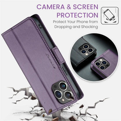 Magnetic Shockproof Leather Wallet Case – Luxury Kickstand with RFID Blocking for iPhone 14, 13, 12 Pro Max
