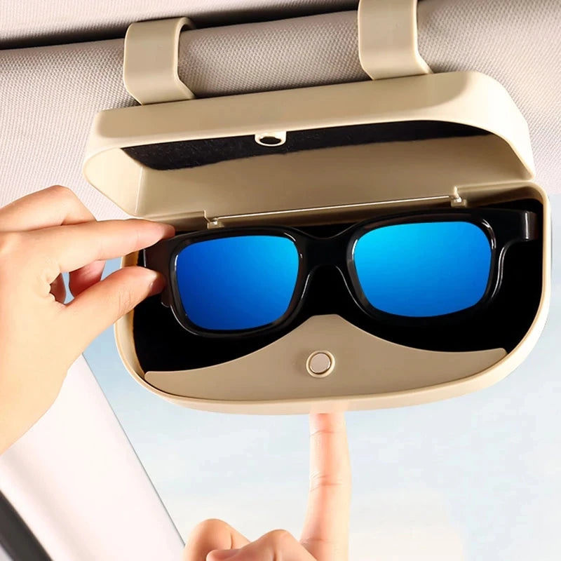 Car Sunglasses Case Holder | Sunshade Storage Bag for Auto Interior | Sun Visor Mount for Sunglasses | Car Accessories