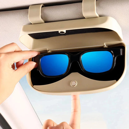 Car Sunglasses Case Holder | Sunshade Storage Bag for Auto Interior | Sun Visor Mount for Sunglasses | Car Accessories