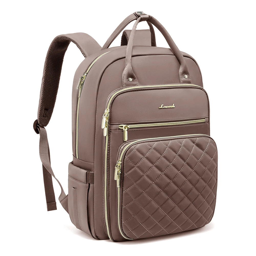 LOVEVOOK Fashion Travel Backpack | Water-Resistant, Multi-Pocket College Bookbag for Women, Fits 15.6" & 17" Laptops